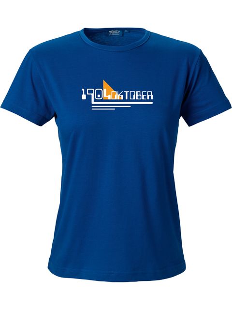 T-shirt Dam, Blå - 1904 Oktober